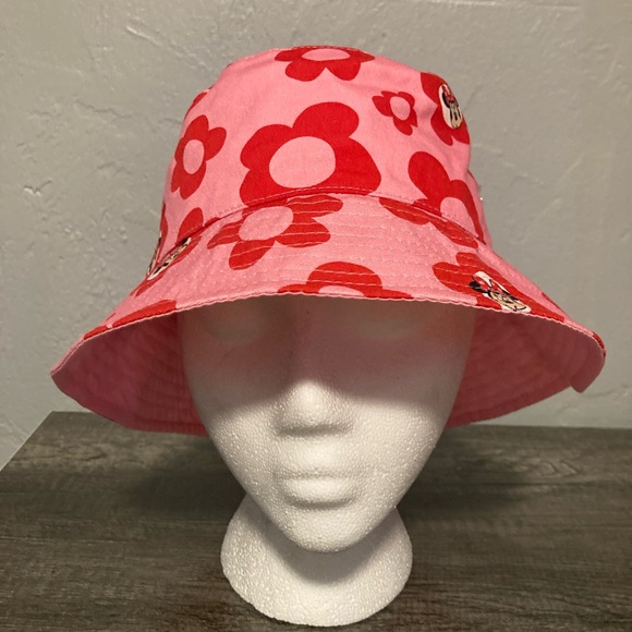 Minnie Mouse Flower kids Pink Bucket Hat - Picture 2 of 7